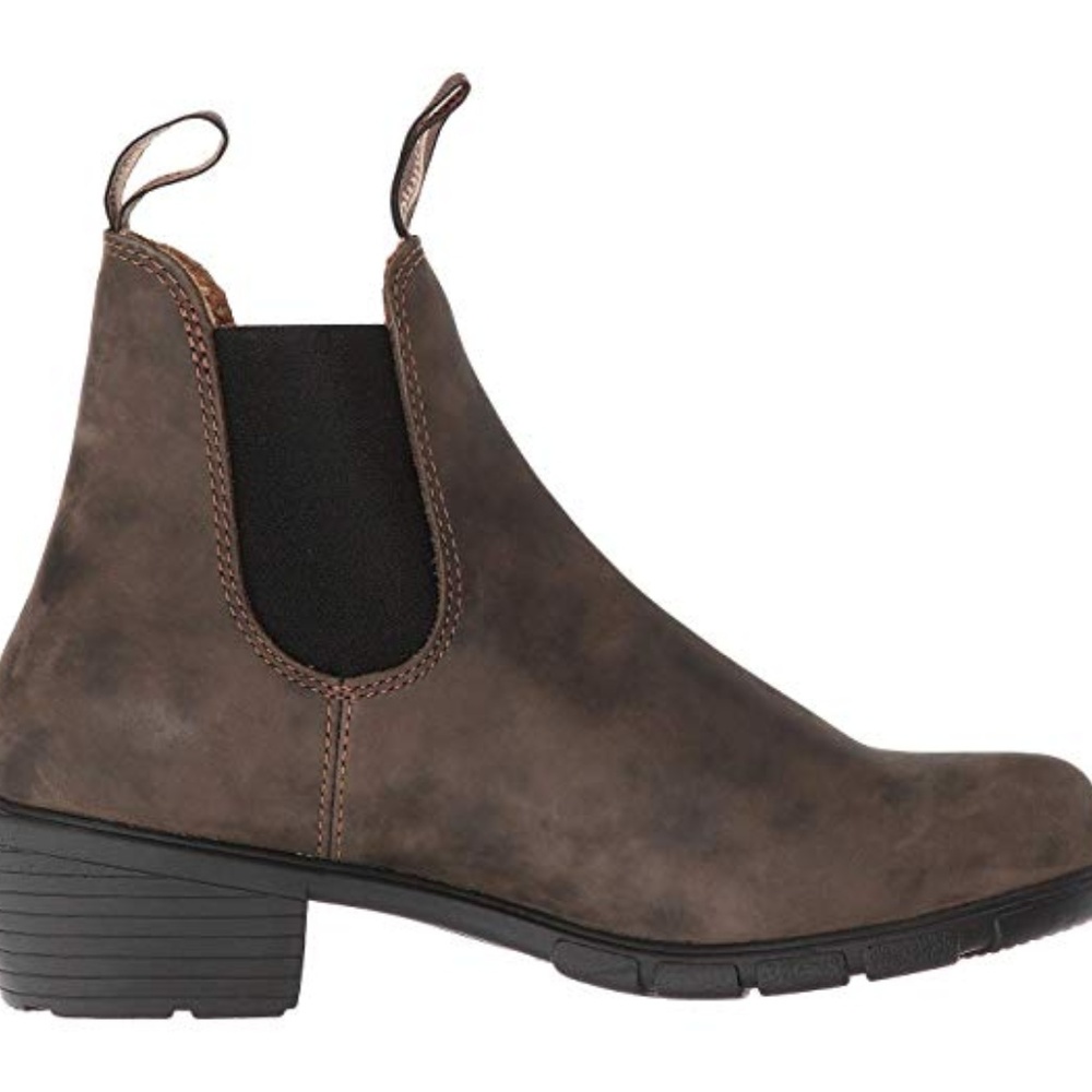 Blundstone 1677 Rustic Brown Heeled Chelsea Boots - Picture 1 of 7